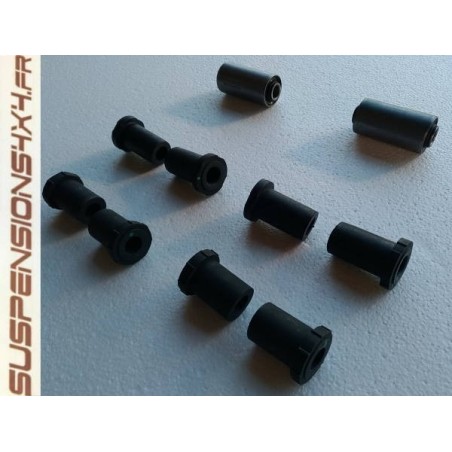 Kit bagues caoutchouc  lames L200 (silentbloc)