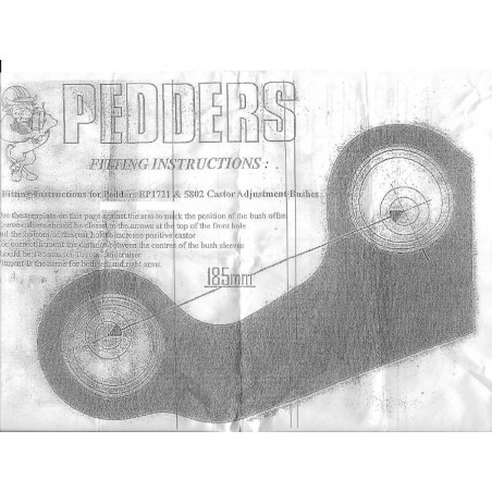 silentblocs excentrés caoutchouc PEDDERS tirants AV cote pont LJ ph2 KZJ 70/73