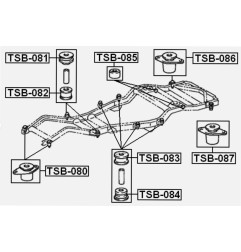 Jeu de silentblocs de caisse HDJ80 HZJ80 FZJ80