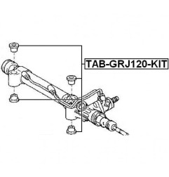 kit silentblocs crémaillère KDJ 120/125