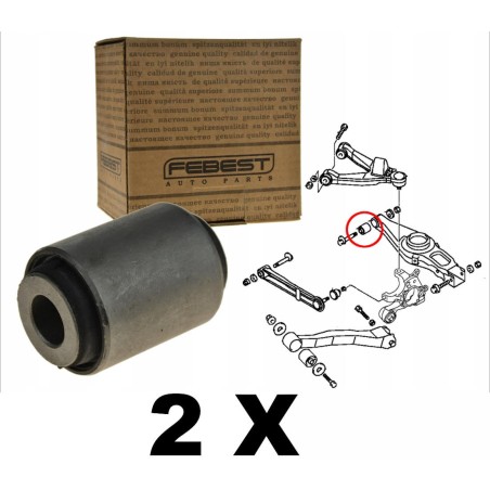 jeu de 2 silentblocs bras inf AR Pajero III / IV